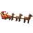 vidaXL Inflatable Santa Prydnadsfigur 140cm