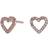 Joanli Nor Aida Earrings - Rose Gold/Transparent
