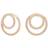 Joanli Nor Anna Circle Earrings - Rose Gold/Transparent