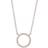 Joanli Nor Anna Circle Necklace - Rose Gold/Transparent
