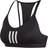 Adidas All Me 3-Stripes Mesh Sports Bra - Black/White