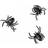 PartyDeco Plastic Spiders 10-pack