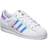 Adidas Superstar White Iridescent Stripes Women's