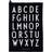 Design Letters Classic Dishcloth Black (60x40cm)