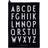 Design Letters Classic Karklud Sort (60x40cm)
