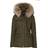 Hollies Livigno Jacket - Green (Real Fur)