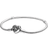 Pandora Family Tree Heart Clasp Snake Chain Bracelet - Silver/Black/Transparent