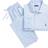 Polo Ralph Lauren Poplin Long Sleep Set - Light Blue Mini Gingham