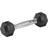 Master Fitness Rubber Chrome Hex Dumbbell 1kg