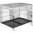 tectake Dog Cage with Two Door 70x76cm