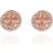 Tory Burch Miller Pavé Studs - Rose Gold/Transparent