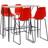 vidaXL 279902 Bargrupp, 1 Bord inkl. 4 Stolar