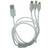 Sinox USB A-USB C/USB Micro B/Lightning 1m