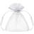 PartyDeco Party Bags Organza White 20-pack