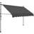 vidaXL Manual Retractable Awning with LED 250x120cm