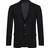 Calvin Klein Slim Single-Breasted Wool Stretch Blazer - Perfect Black