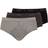 Jockey Classic Y-Front Brief 3-Pack - Black/Gray/Graphite