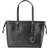 Michael Kors Voyager Medium Crossgrain Leather Tote Bag - Black