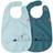 Done by Deer Deer friends Bib w/velcro 2-pack