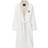 Lexington Cotton Velour Contrast Robe Unisex - White/Light Beige