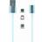 Gembird Magnetic USB A-USB C/USB Micro B/ Lightning 1m