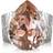 Caroline Svedbom Classic Drop Ring - Silver/Vintage Rose