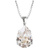 Caroline Svedbom Mini Drop Necklace - Silver/Transparent