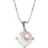 Caroline Svedbom Classic Petite Necklace - Silver/White