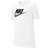 NIKE Older Kid's Sportswear T-shirt - White/Black/Smoke Grey (AR5252-103)