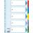 Esselte Index Cardboard with Mylar Reinforced Tabs A4