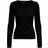 Only Long Sleeved Rib Pullover - Black