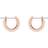 Swarovski Stone Pavé Small Creoles - Rose Gold/Transparent