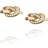 Efva Attling Love Knot & Stars Earrings - Gold/Diamonds