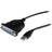 StarTech USB-DB25 M-F Adapter 1.8m