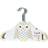 3 Sprouts Ivory Velvet Non-slip Hangers 10pcs
