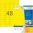 Herma Coloured Labels A4 4.6x2.1cm