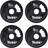 York Fitness G2 Cast Iron Olympic Weight Plates 50mm 4x5kg