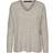 Vero Moda Lefile V-Neck Knitted Pullover - Grey/Birch