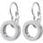 Edblad Monaco French Hook Earrings - Silver/Transparent
