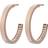 Edblad Monaco Small Earrings - Rose Gold/Transparent