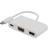 Deltaco USB C-USB C/VGA/USB A M-F 0.1m