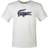 Lacoste Sport 3D Print Crocodile Breathable Jersey T-shirt - White/Navy Blue