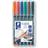 Staedtler Lumocolor Permanent Pen 318 0.6mm 6-pcs