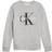 Calvin Klein Junior Boys Monogram Crew Neck Sweatshirt - Light Grey