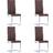 vidaXL 281728 4-pack Köksstol 100cm 4st