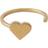 Design Letters Heart Ring -Gold