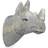 Ferm Living Animal Hand Carved Hook Rhino