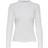 Only Emma Rib Top - White/Egret