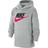 Nike Club Fleece Hoodie Junior - Grey/Red