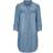 Vero Moda Shirt Midi Dress - Blue/Light Blue Denim